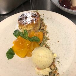 Dessert im Ausgezeichneten Restaurant
